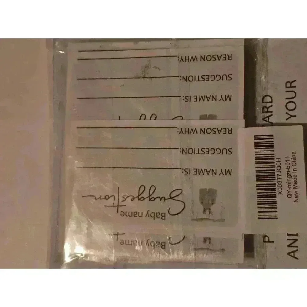 Unisex Unbranded Baby Name Suggestion Cards‎ White